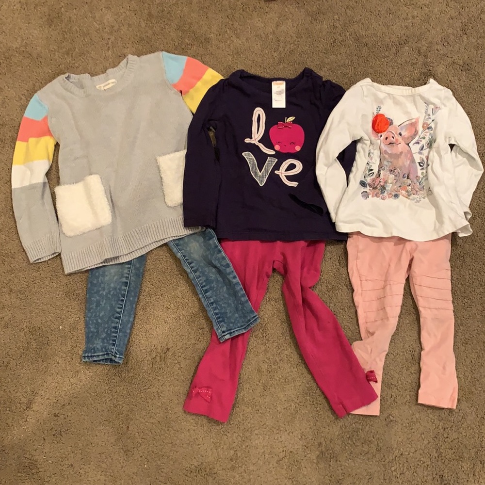 Winter Play Clothes Bundle! 6 pieces included, 2T